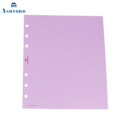 【10%OFFクーポン】アシュフォード HB×WA5 限定カラードットリーフパープル システム手帳リフィル Ashford メーカー品番6646-178