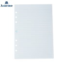 【10%OFFクーポン】アシュフォード A5 カラーメモリーフ 7mm罫 サックス システム手帳リフィル Ashford メーカー品番0705-170