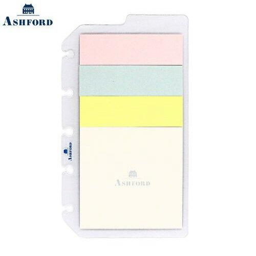 【10%OFFクーポン】アシュフォード システム手帳リフィル 付箋 MICRO5 マイクロ5・MINI6 ミニ6共通 ASHFORD メーカー品番2588-10...