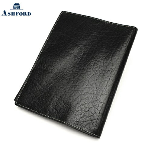 【10%OFFクーポン】アシュフォード ディープ ブックカバー 四六サイズ ブラック Ashford メーカー品番8066-011