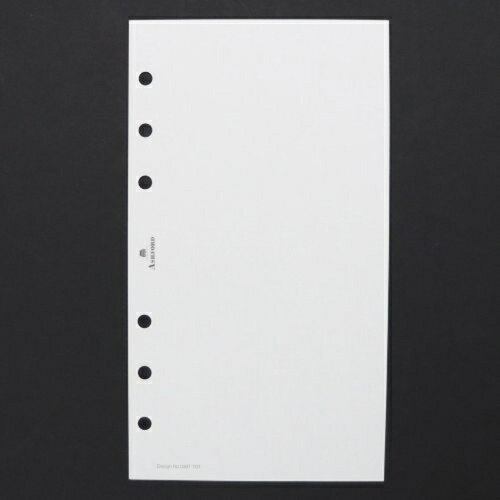 【10%OFFクーポン】アシュフォード システム手帳リフィル メモリーフ100 無地 BIBLE バイブル ASHFORD メーカー品番0387-100