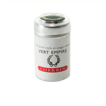 【10%OFFクーポン】J.HERBIN エルバン 万年筆用カートリッジインク エンパイアグリーン メーカー品番HB20139