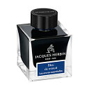 【10%OFFクーポン】エルバン JACQUES HERBIN エッセンシャルインク 50ml ボトルインク 真夜中のブルー メーカー品番hbj13119