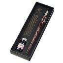 【10%OFFクーポン】J.HERBIN エルバン ガラスペン(ねじり パープル)&ミニインク10ml(ヴィオレパンセ)セット メーカー品番hb21277set