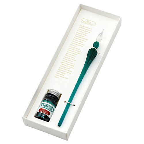 【10%OFFクーポン】エルバン パリParis カラーズ ガラスペンつむぎ(エメラルド)&ミニインクセット パリメトロ HERBIN メーカー品番hb2143...