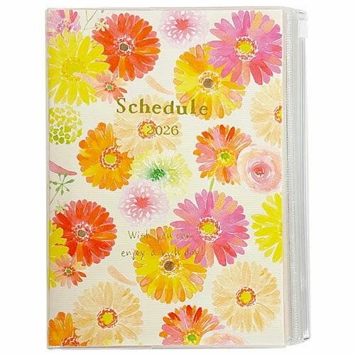 【10%OFFクーポン】クローズピン 2026年版(2025年10月始まり)手帳 naminamiシリーズ B6 マンスリー ガーベラ メーカー品番SB9651...