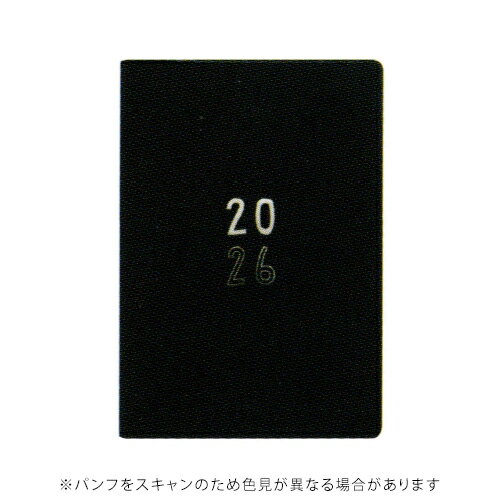 【10%OFFクーポン】エルコミューン 2026年版(2025年10月始まり)手帳 B6 フルカラーマンスリー トロット TROT Black メーカー品番DR...