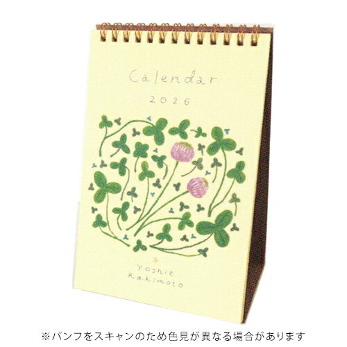 【10%OFFクーポン】エルコミューン 2026年版デスクカレンダー リングタイプ 卓上 ポエトリー Poetry 月曜始まり メーカー品番CAL-149