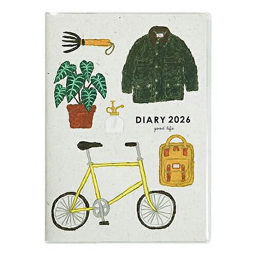 【10%OFFクーポン】グリーティングライフ 2026年版手帳 米津祐介 B6ダイアリー ソフトカバー ウィークリータイプ メーカー品番CD-1375-YZ