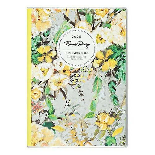 【10%OFFクーポン】グリーティングライフ 2026年版手帳 デザイナーズギルド B6ダイアリー ソフトカバー ウィークリータイプ メーカー品番CD-1379...