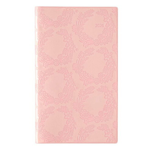 【10%OFFクーポン】日本能率協会2026年1月始まり手帳PAGAMペイジェムファミリー×マンスリー たっぷりスリム-i 月曜 シルキーピンク メーカー品番2778