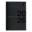 【10%OFFクーポン】日本ノート 2026年版 手帳 F.O.B COOP A5ダイアリーノート マンスリー ブラック メーカー品番PBF48K26