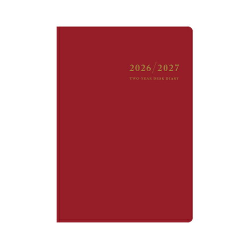 【10%OFFクーポン】高橋書店 2026年版手帳 連用ダイアリー 2年卓上日誌 A5 月間横ケイ ワイン メーカー..