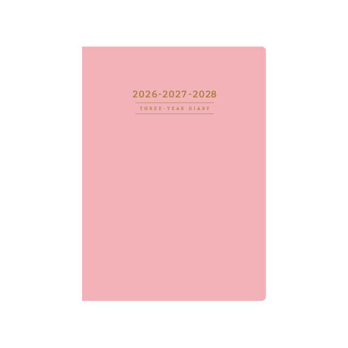 【10%OFFクーポン】高橋書店 2026年版手帳 連用ダイアリー 3年卓上日誌 A5 月間横ケイ ピンク メーカー..