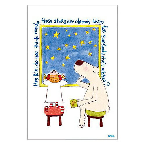 【10%OFFクーポン】グリーティングライフ COCO ココちゃん ポストカード 夜空 メーカー品番RY-865