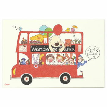 【10%OFFクーポン】グリーティングライフ COCOココちゃん ポストカード バス メーカー品番RY-1045