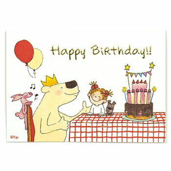 【10%OFFクーポン】グリーティングライフ COCOココちゃん バースデーミニカード パーティー メーカー品番RY-1029