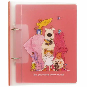 【10%OFFクーポン】グリーティングライフ ココちゃん 2穴バインダー (A5サイズ) レッド メーカー品番RYZ-1027・1個までメール便にて発送いたしま...