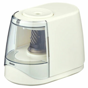 【10%OFFクーポン】クツワ電動鉛筆削りドッチモ 2WAY (電池式・ケーブル電源) ホワイト KUTSUWA メーカー品番RS041WH