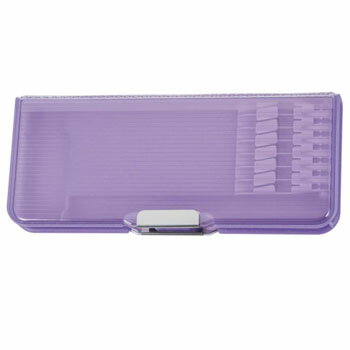 【10%OFFクーポン】クツワマグネット筆入れ ピッタントンクリア 筆箱 ペンケース パープル KUTSUWA メーカー品番CH211PU