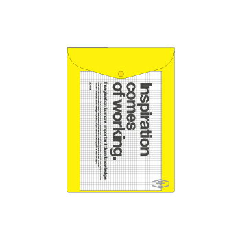 【10%OFFクーポン】デルフォニックス ビニールブリーフケース A4 イエロー メーカー品番500112 203