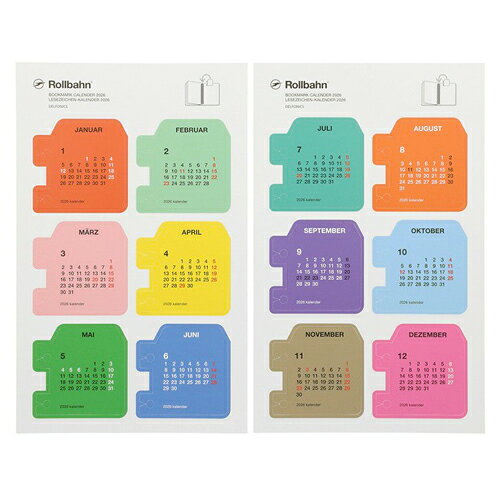 【10%OFFクーポン】デルフォニックス ロルバーンブックマーク 2026年カレンダー A Rollbahn マルチカラー DELFONICS メーカー品番50...