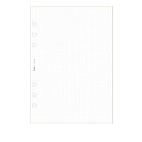 【10%OFFクーポン】日本能率協会 Bindex A5 方眼メモ ホワイト 30枚入り システム手帳リフィル メーカー品番A5422
