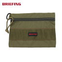 【10%OFFクーポン】ブリーフィング モジュールウエア フラットポーチ オリーブ FLAT POUCH M MW 小物入 BRIEFING メーカー品番BRM181608067