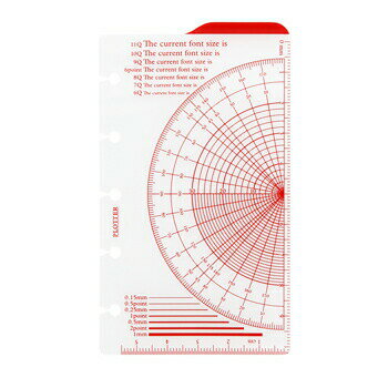 【10%OFFクーポン】PLOTTER プロッター 0009 システム手帳リフィル スケール下敷 ミニ5サイズ メーカー品番77717063