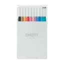 【10%OFFクーポン】三菱鉛筆 水性サインペン EMOTT エモット 10色セット NO.2 メーカー品番PEMSY10CNO2