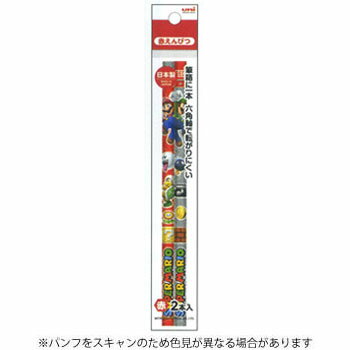 【10%OFFクーポン】三菱鉛筆学童 スーパーマリオ 赤色鉛筆 2本パック メーカー品番K881SMS62P
