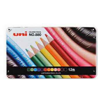 【10%OFFクーポン】三菱鉛筆 色鉛筆 No.880 12色 メーカー品番K88012CP