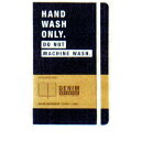 【10%OFFクーポン】MOLESKINE モレスキン デニム ノートブック ハードカバー ルールド(横罫) HAND WASH Large メーカー品番5180295