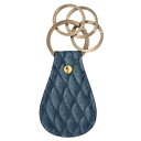 【10%OFFクーポン】モルフォ キプリス キーホルダー 丸 MADAI OceanLeather 魚革 ブルー メーカー品番4133-5