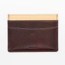 【8/1ワンダフルデー限定ポイント10倍】【10%OFFクーポン】モルフォ キプリス 単カードケース シラサギレザー チョコ メーカー品番8019-CH