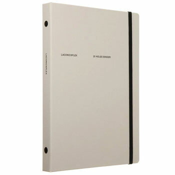 【10%OFFクーポン】ラコニック FLEX フレックス A5 20穴バインダー ゴムバンド付 ベージュ LACONIC メーカー品番LFX13-BE