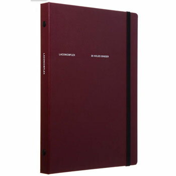 【10%OFFクーポン】ラコニック FLEX フレックス A5 20穴バインダー ゴムバンド付 ワイン LACONIC メーカー品番LFX13-WI
