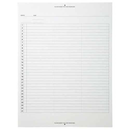 【10%OFFクーポン】ラコニック A5フィールドパッド用リフィル ガントチャートマンスリー (日付フリー) LACONIC メーカー品番LUA-R02