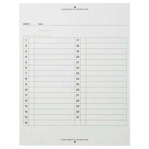 【10%OFFクーポン】ラコニック A6フィールドパッド用リフィル ガントチャートマンスリー (日付フリー) LACONIC メーカー品番LUB-R02