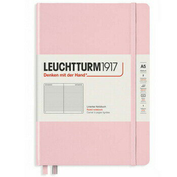 【10%OFFクーポン】ロイヒトトゥルム1917 ノートブック ハードカバー ミディアム A5 横罫 パウダー Not..