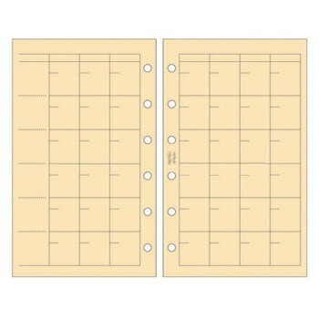 【10%OFFクーポン】レイメイ ダヴィンチ システム手帳リフィル 竹紙 フリーマンスリースケジュール ポケットサイズ メーカー品番DPR4357