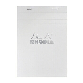 【10 OFFクーポン】RHODIA ブロックロディア No.16 ホワイト (A5) 方眼 メモ帳 メーカー品番cf16201 2個までメール便にて発送いたします