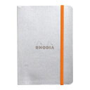 【10%OFFクーポン】RHODIA ロディアラマ ソフトカバー ノートブック A6 横罫 シルバー メーカー品番cf117301