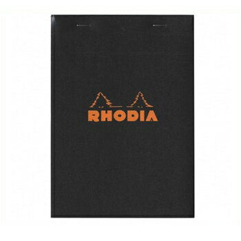 【10 OFFクーポン】RHODIA ブロックロディア No.16 ブラック 方眼 (A5) メモ帳 メーカー品番cf162009 2個までメール便にて発送いたします