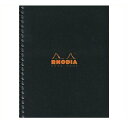 【10%OFFクーポン】RHODIA ロディア クラシック ダブルリングノート A5 横罫 ブラック メーカー品番cf193469・2個までメール便にて発送いたします