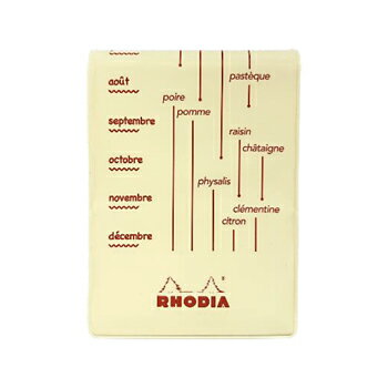 【10%OFFクーポン】ロディアNo.11カバー フランセ アイボリー RD Francais フルーツカレンダー メモ帳 RHODIA メーカー品番cf11f...