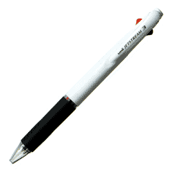 【企業PR・イベント配布】名入れ3色ボールペン クセになるなめらかな書き心地 三菱鉛筆 ジェットストリーム 白軸 