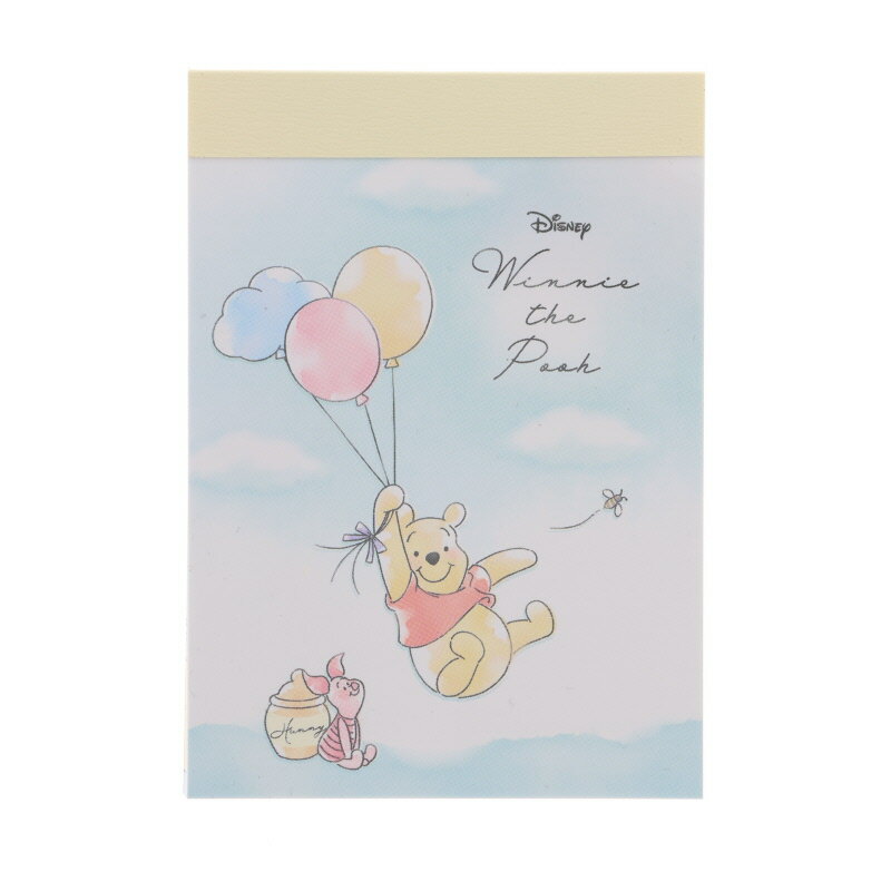 クラックス プーさん ミニメモ Winnie the Pooh 2柄 80枚 プレゼント メモ帳 プチギフト お礼 20冊までメール便対応 文具 大人かわいい