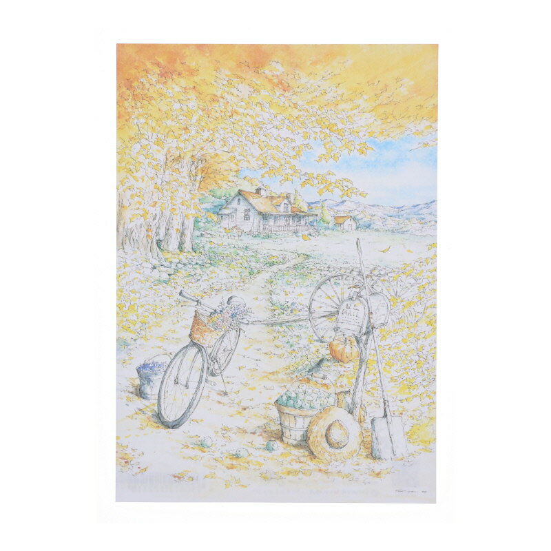 アクティブコーポレーション 内田新哉ポストカード バーモントイエロー プレゼント メッセージカード 日本製