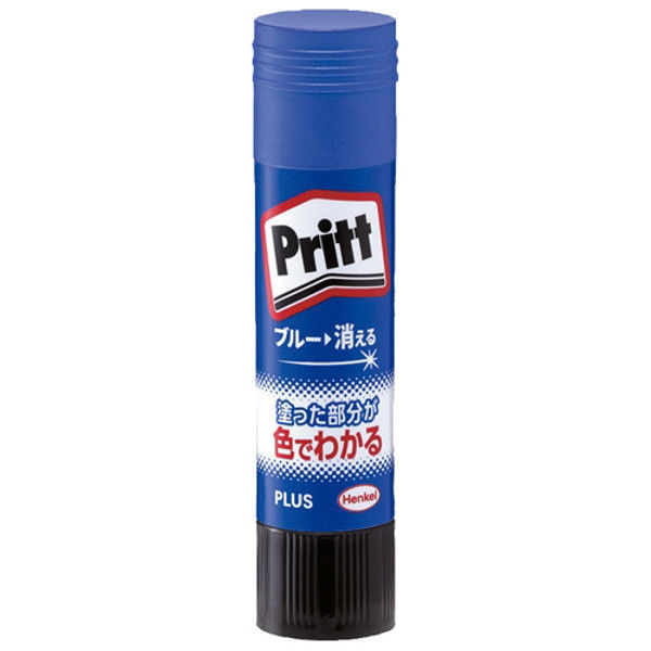 プラス Pritt カラープリット 10g NS-731 スティックのりのパイオニア なめらかに塗れる ブルーののり 工作 事務作業